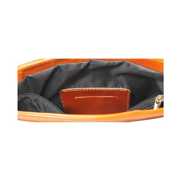 Borsa Valeria in pelle marrone cognac - Chicca Borse-image-1