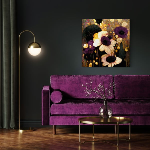 Dipinto 60x60 cm Golden Meadow - Styler-image-1
