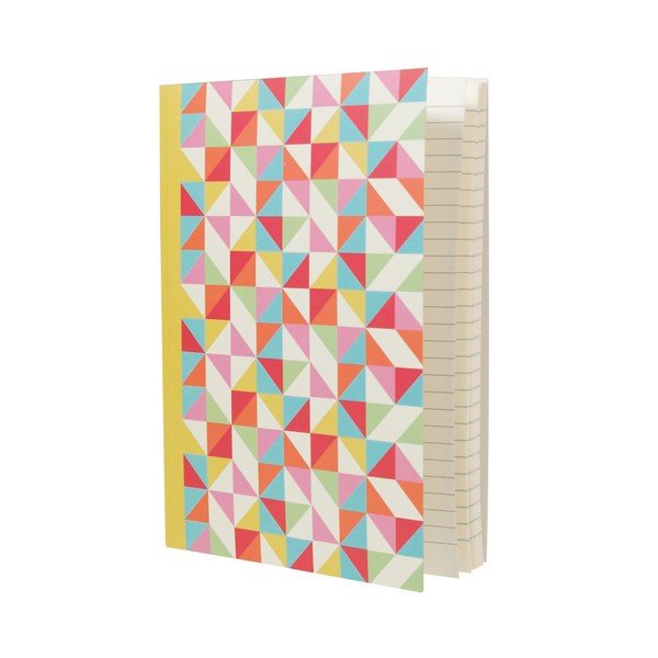 Taccuino A5 Multicolore Geometric - Rex London-image-1