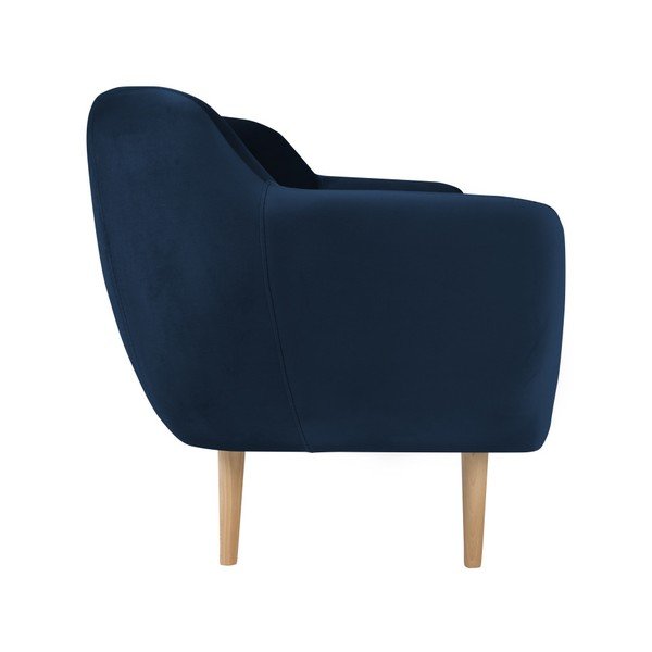Divano a tre posti blu scuro Amelie - Mazzini Sofas-image-3