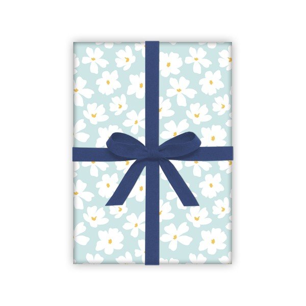 Carta da regalo blu e bianca n. 8 Floral - eleanor stuart-image-1