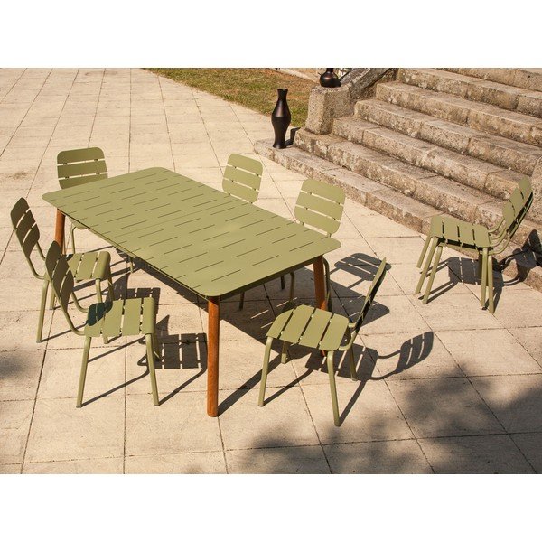 Tavolo da pranzo da giardino in alluminio 100x180 cm Alicante - Ezeis-image-1