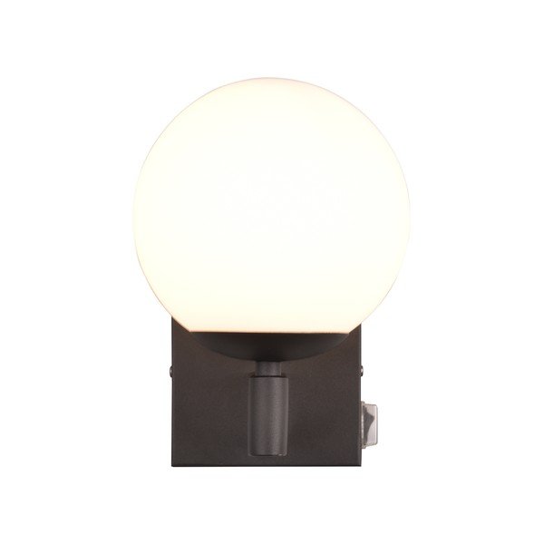 Lampada da parete nera opaca ø 14 cm Kula – Trio-image-3