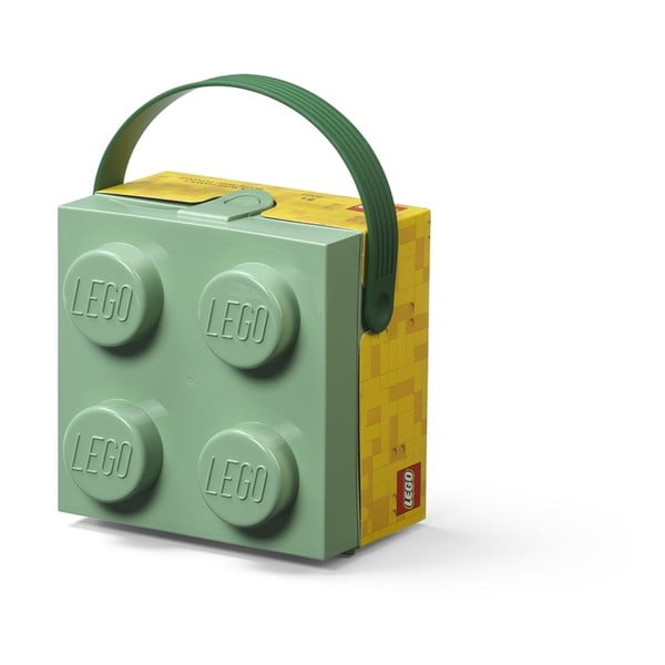Contenitore verde chiaro con maniglia - LEGO®-image-1