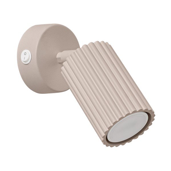 Faretto grigio tortora in metallo 8x16 cm Gleam – Sollux