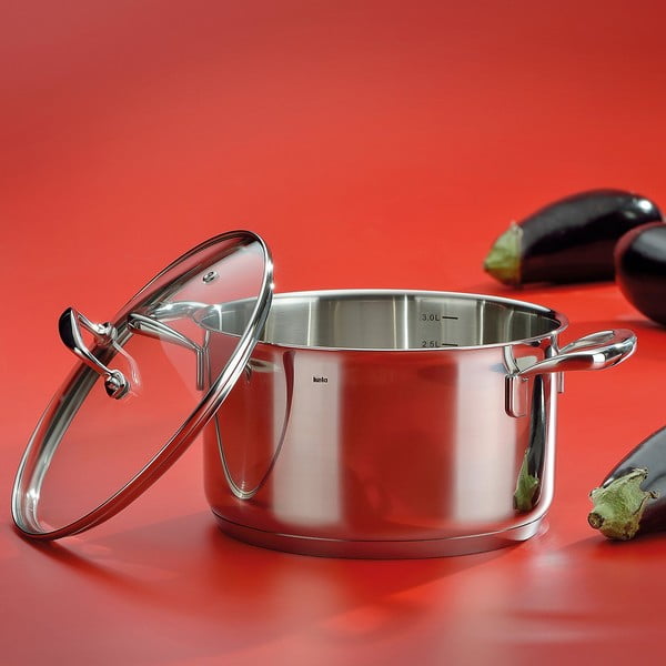 Pentola in acciaio inox con coperchio , ø 16 cm Flavoria - Kela-image-1