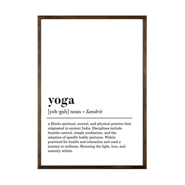 Poster 50x70 cm Yoga - Wallity