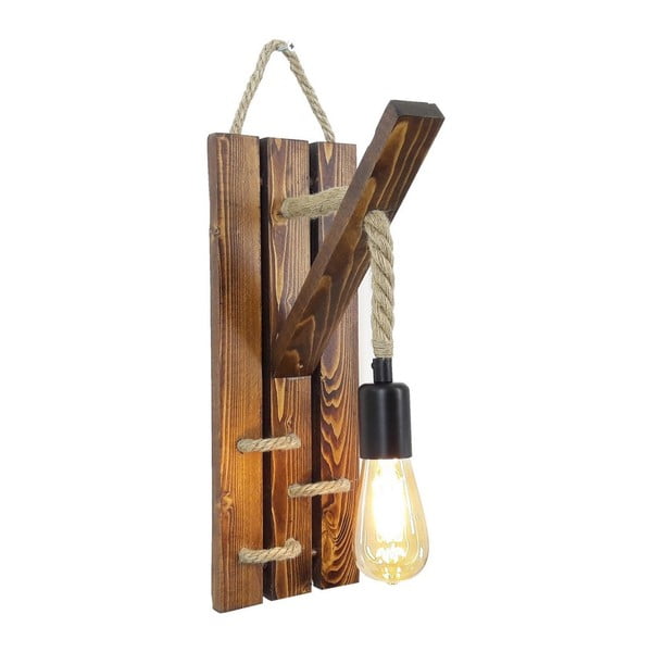 Lampada da parete in legno di pino Niki - Opviq lights-image-2