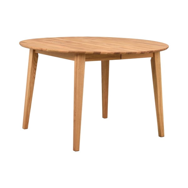 Tavolo da pranzo rotondo pieghevole in legno di quercia in colore naturale ø 120 cm Filippa - Rowico