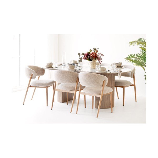 Vaso greige in ceramica (altezza totale 23,5 cm) – House Nordic-image-3
