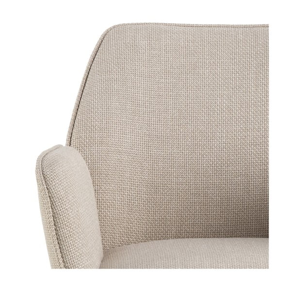 Sgabello da bar beige con altezza regolabile/con braccioli (altezza della seduta 85 cm) Glenda – Actona-image-4