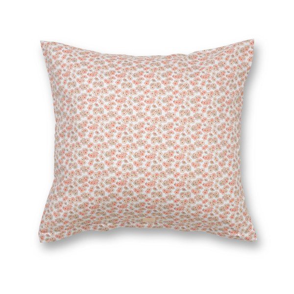 Biancheria da letto singola in cotone sateen bianco e rosa 140x200 cm Pleasantly - JUNA-image-2