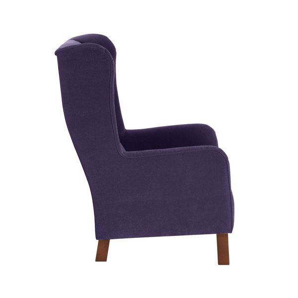 Poltrona viola Bruno Velor - Max Winzer-image-1