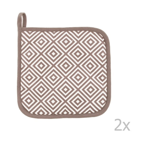 Presine in set in cotone 2 pz Geo – Tiseco Home Studio-image-1