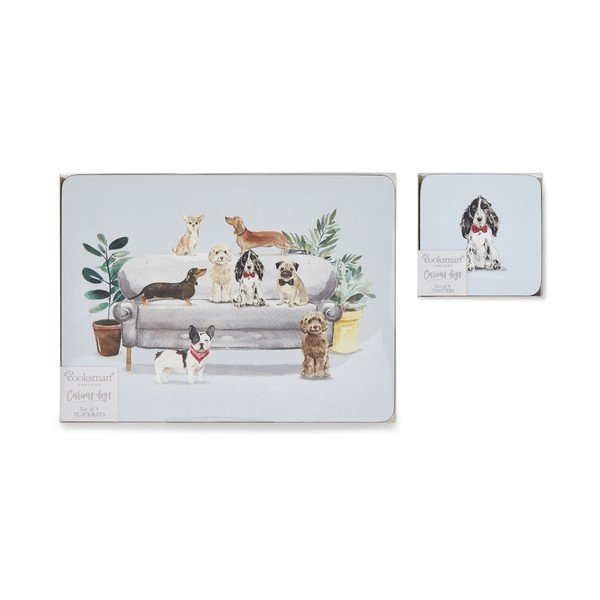 Set di tovagliette e sottobicchieri Curious Dogs - Cooksmart ®-image-4