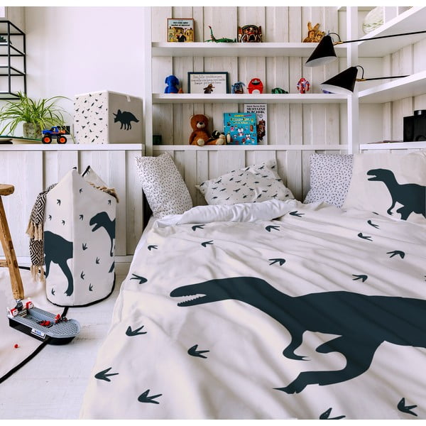 Biancheria da letto per bambini in cotone sateen 200x140 cm Dino World - Butter Kings-image-1