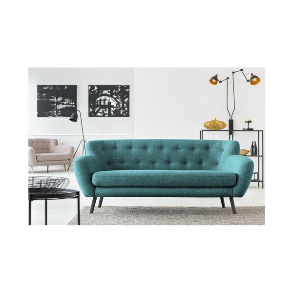 Divano verde scuro Cosmopolitan design Hampstead, 192 cm - Cosmopolitan Design-image-4