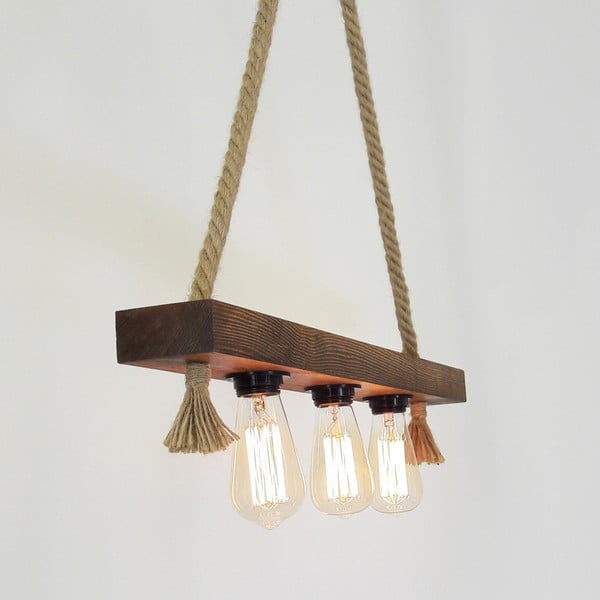 Lampada a sospensione da soffitto in legno Kutuk - Opviq lights-image-4