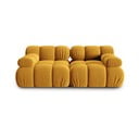 Divano in velluto giallo 188 cm Bellis - Micadoni Home