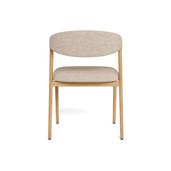 Sedie da pranzo in set beige imbottito 2 pz Larry – Actona-image-4