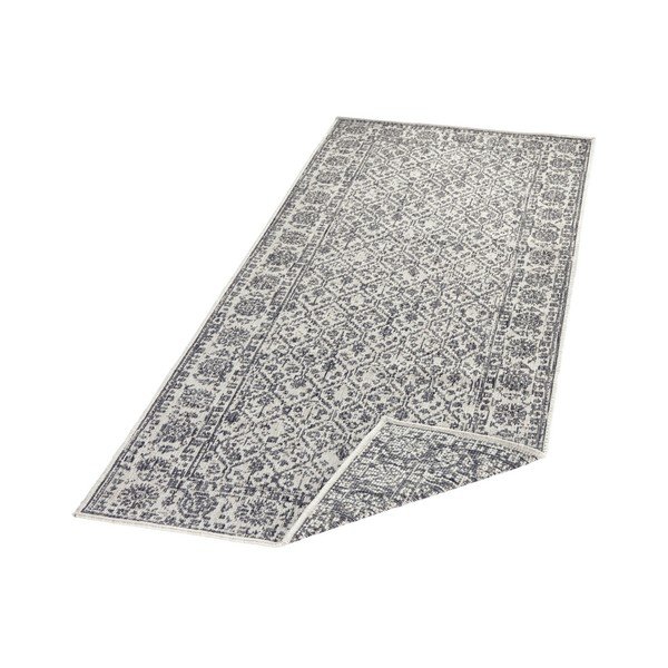 Tappeto da esterno reversibile grigio e crema Curacao, 80 x 150 cm - Bougari-image-3