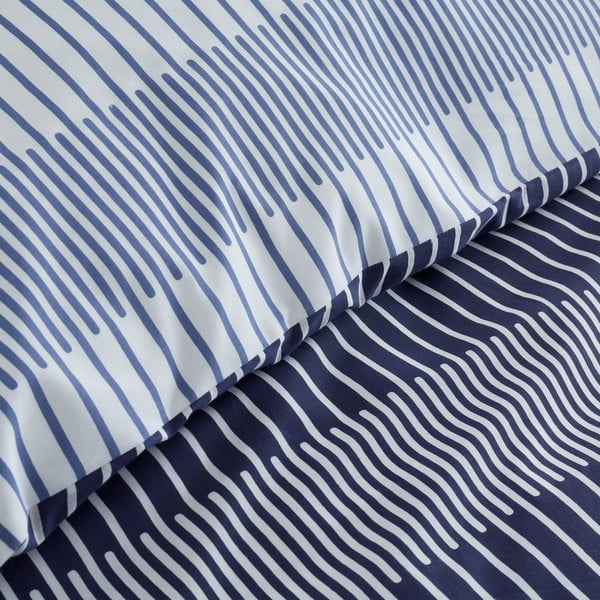 Biancheria da letto blu 200x200 cm Simplicity - Catherine Lansfield-image-3