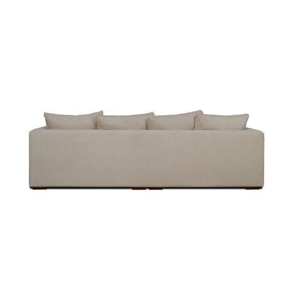 Divano in velluto a coste beige 266 cm Comfy - Scandic-image-3