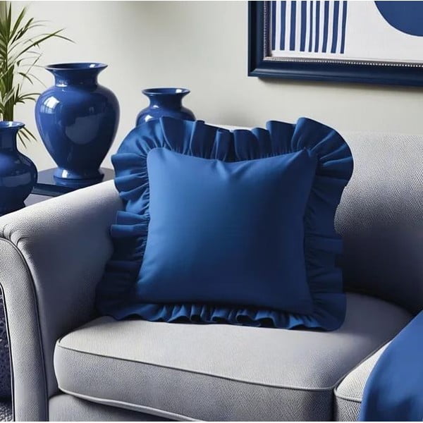 Federa decorativa in misto cotone 40x40 cm Ruffled – Mila Home-image-3