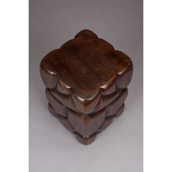 Tavolino in mango massiccio 30x30 cm Brooklyn – Dutchbone-image-3