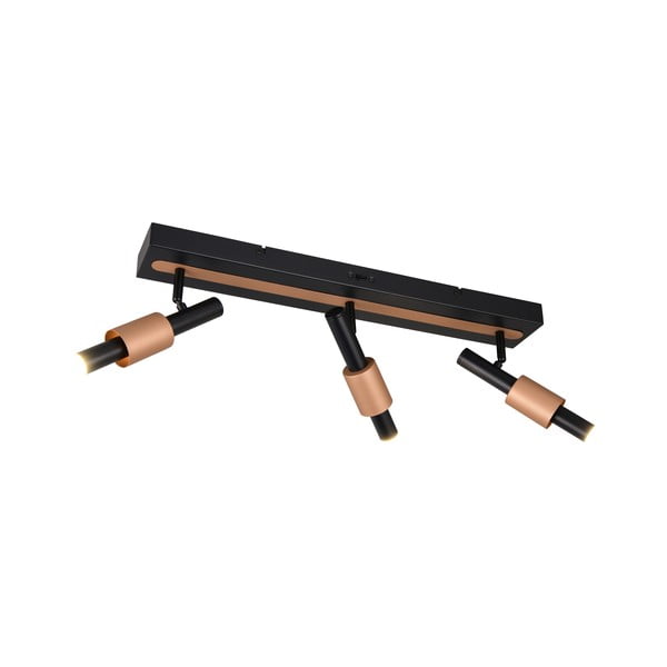 Faretto LED nero e color bronzo 20,5x63 cm Ikaris – Trio Select-image-2