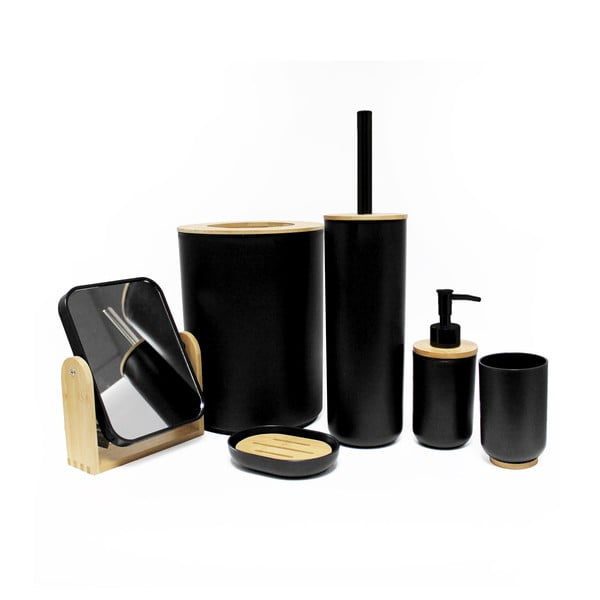 Dispenser per sapone nero in plastica 91 ml Smart – douceur d'intérieur-image-1