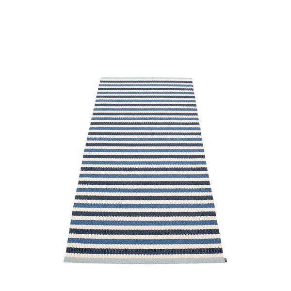 Passatoia da interno/esterno blu/color crema 85x200 cm Teo Denim – Pappelina