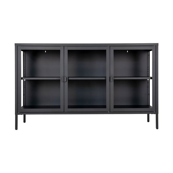 Vetrina in metallo nero 140x85 cm Brisbane - House Nordic