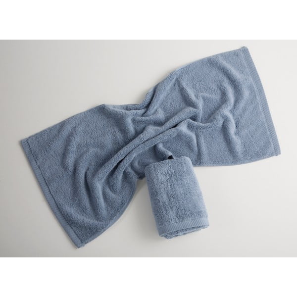 Asciugamano in cotone blu, 30 x 50 cm Lisa Coral - El Delfin