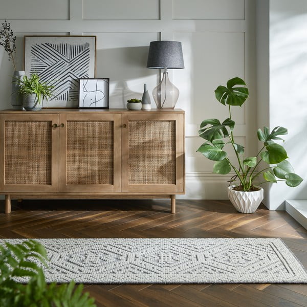 Tappeto lavabile grigio 60x218 cm Verve Jaipur - Flair Rugs-image-1