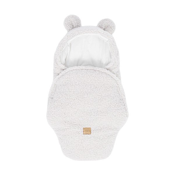 Copertina per neonati avorio in sherpa 45x80 cm – Meowbaby