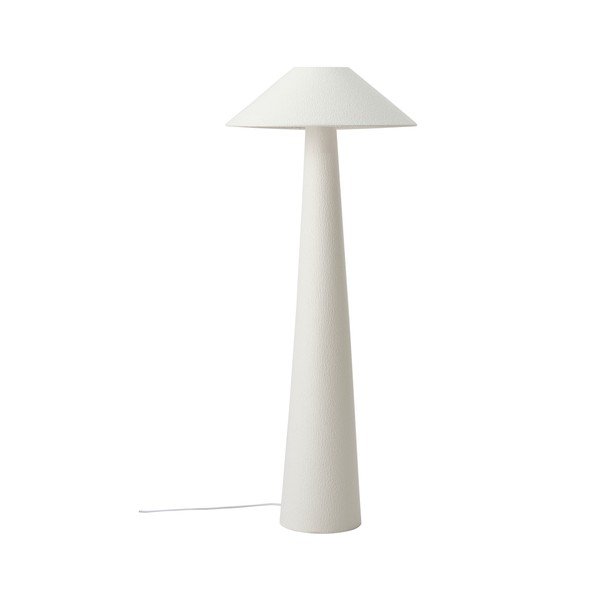 Lampada da terra bianca in tessuto (altezza totale 123 cm) Mila – Ellos Home