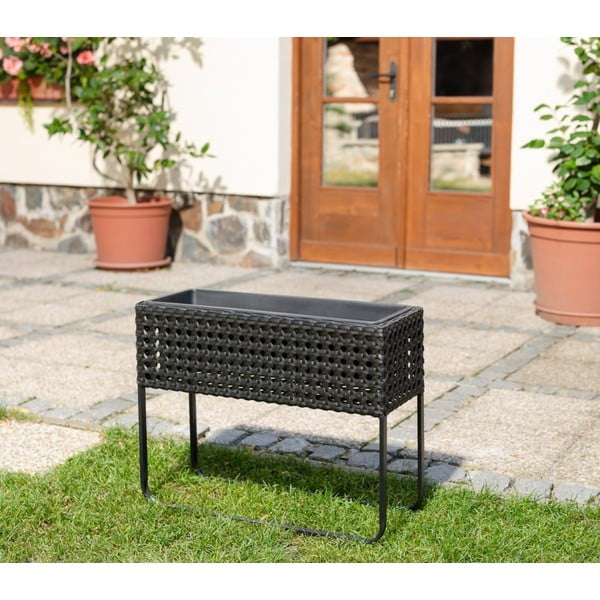 Vaso da giardino nero Magnolia - Bonami Essentials-image-1