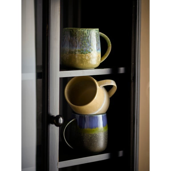 Tazze in set blu e beige in gres 3 pz 460 ml Cloe – Bloomingville-image-1