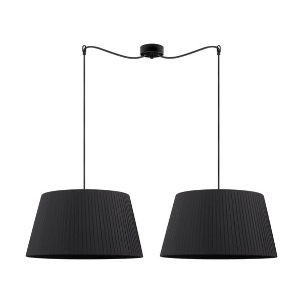 Apparecchio da soffitto nero a due bracci KAMI Elementary L 2S Kami - Sotto Luce