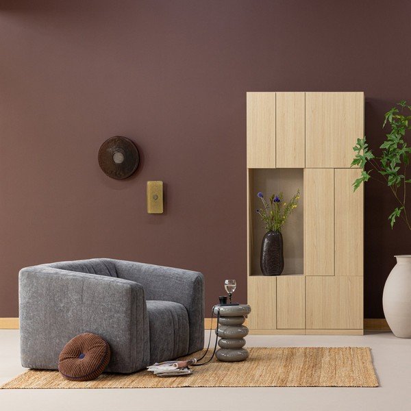 Mobile componibile di colore naturale 108x215 cm Build – WOOOD-image-1