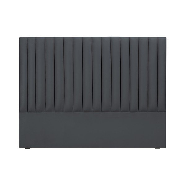 Testata imbottita antracite 160x120 cm NJ - Cosmopolitan Design