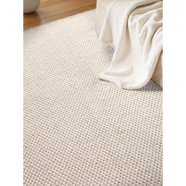 Tappeto color crema in lana tessuto a mano 140x200 cm Lyon Beans – Elle Decoration-image-2