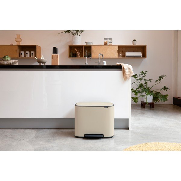 Bidone beige in acciaio 36 l Bo - Brabantia-image-1