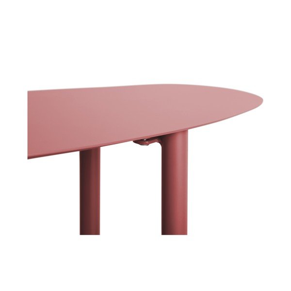 Tavolo consolle burgundy in metallo 28x90 cm Riqueza – Leitmotiv-image-3