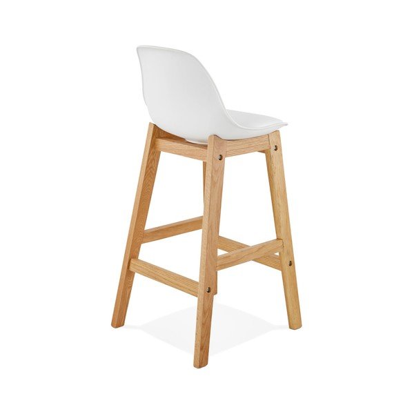 Sgabello da bar bianco, altezza 86,5 cm Elody - Kokoon-image-2