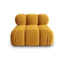 Modulo divano in velluto giallo (parte centrale) Bellis - Micadoni Home