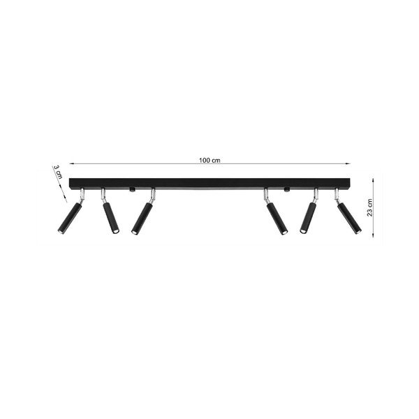 Apparecchio da soffitto nero Sei Tiden - Sollux-image-2