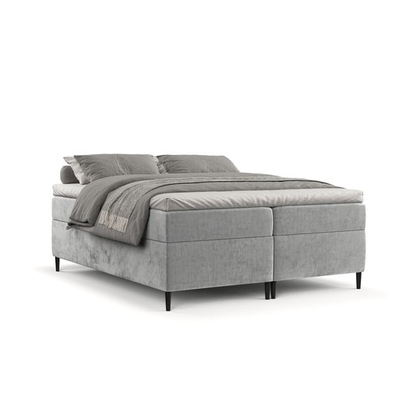 Letto boxspring grigio con contenitore 180x200 cm Araya - Maison de Rêve-image-2