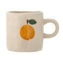 Tazza in gres bianco-arancio da 230 ml Agnes - Bloomingville Mini